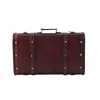 valises en bois vintage,boîte rétro portable en bois coffre de rangement de grande capacité, valise antique caisse en bois accessoires de photographie artisanat décoration boîte ornement, valises
