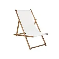 springos chaise longue chaise de jardin pliante en bois imprégné pliable chaise de relaxation chaise de camping chaise de plage en hêtre