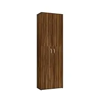 vidaxl armoire de bureau meuble de rangement organisateur armoire de rangement de fichiers chêne marron 60x32x190 cm bois d'ingénierie
