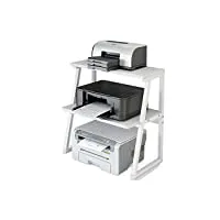 saturey meuble imprimante rack de support de petite imprimante minimaliste moderne double étagère à trois couches. caisson bureau (color : b)