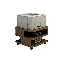 meuble imprimante Étagère de plancher industriel table mobile copier bracket storage sous le chariot de rangement de bureau sur roues for la maison et le bureau caisson bureau