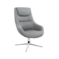 basetbl fauteuil, fauteuils de salon, moderne loisirs sofa, assise confortable en tissu, chaise de canapé de loisirs pour salon, pieds en fer stables, gris 101x75x79.5cm