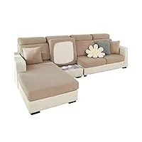 mingpinhuius housse de coussin de canapé extensible, universelle, élastique, housse de canapé, antidérapante, en forme de l, pour canapé, chaise longue, protection de meubles