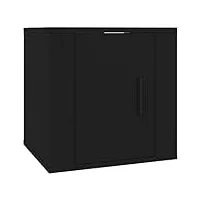 vidaxl meuble tv mural noir 40x34,5x40 cm