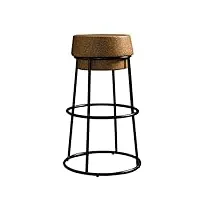 générique tabourets de bar tabouret bouchon en liège tabourets d'art en fer champagne table stable chaise de bar repose-pieds haut rond cuisine de café - capacité de 350 lb