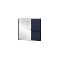 schildmeyer kent 154053 miroir avec 2 étagères bleu nuit 67 x 12,2 x 60 cm