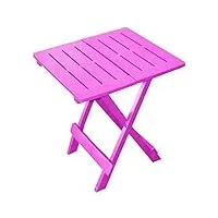 spetebo adige table pliante en plastique rose 50 x 45 x 43 cm table d'appoint de jardin table d'appoint table d'appoint table de camping table à thé table de balcon petite 50 x 45 x 43 cm