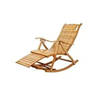 bddie chaise à bascule chaises longues fauteuil en bambou pliant pont à bascule siège inclinable relaxant