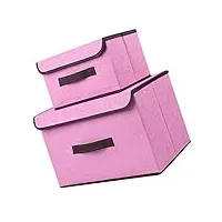cabilock 1 ensemble 2 pièces caisson de rangement caissons de rangement boîtes de conservation caisse de rangement sacs de rangement pour vêtements sous-vêtement boîte de rangement