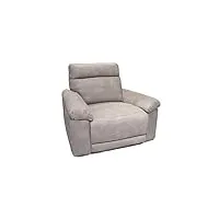 fauteuil relaxation motorisé en tissu - 3 coloris - laurie - beige