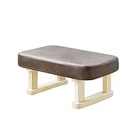happlignly cuir rembourré cube pouf pouf,pouf repose-pieds carré en cuir carré salon table basse petit banc-violet 35x35x35cm(14x14x14inch)