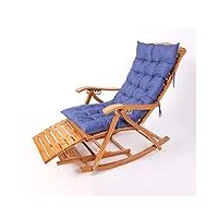 noaled fauteuils inclinables chaise à bascule pliante chaise longue chaise en bambou chambre salon balcon chaise de loisirs chaise longue dossier fauteuil femme enceinte fauteuil inclinab