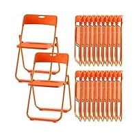 sintuff lot de 12 chaises pliantes en plastique et acier - chaise de salle à manger pliante en vrac - chaise commerciale portable avec cadre en acier - 158,8 kg - pour bureau, mariage et intérieur