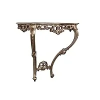 biscottini console entree shabby 87x34x79cm made in italy, table de chevet style baroque finition or, console meuble