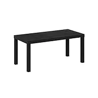 furinno classique table basse, bois d'ingénierie, noir, 99,01 (w) x 44,5 (h) x 48,01 (d) cm