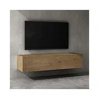 sogood meuble tv bas 140x40,2x30cm armoire tv marron clair table de télévision salon avec 2 portes meuble tv suspendu fernsehschrank02