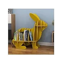 saako pratique bibliothèques Étagère grande capacité bibliothèque debout mignon lapin en forme de livre étagère chambre d'enfants salon livre étagère décoration meuble parfait