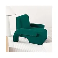 btaisyde chaise de sac de haricots, canapé géant rempli d’éponge haute densité avec tabouret de pied confortable canapé paresseux unique pour chaise beanbag extérieure intérieure,green
