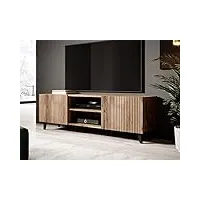 best mobilier - come - meuble tv - bois - 150 cm - style contemporain - bois