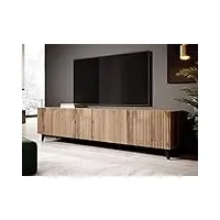 best mobilier - come - meuble tv - bois - 200 cm - style contemporain - bois