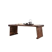 moowi table basse table de sol en bois avec meubles anciens de chine, chaise for chambre d'amis asiatique, table à thé traditionnelle orientale en bois table d'appoint (size : table)