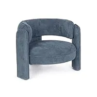 bizzotto fauteuil aisha bleu
