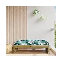 guyana repose-pied de jardin 120x80 cm bois de pin imprégné,pouf exterieur,pouf exterieur jardin,petit salon de jardin exterieur