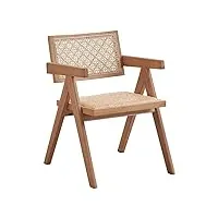 acme furniture velentina lot de 2 fauteuils en rotin et bois naturel 45,7 cm