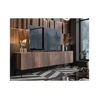 best mobilier - salvador - meuble tv - bois - 191 cm - bois