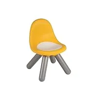 smoby - kid chaise - mobilier pour enfant - dès 18 mois - intérieur et extérieur - jaune - 880117