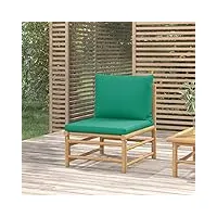 barash canapé central de jardin avec coussins vert bambou,canapé de jardin,canapés de jardin,mobilier de jardin,meubles d'extérieur,canapé de jardin,canapés de jardin,mobilier de jardin,
