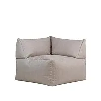 icon fauteuil pouf, tetra, gris, canapé modulable, gros pouf adulte avec remplissage, pouf extérieur, résistant à l'eau, pouf salon