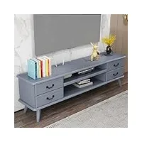 xrrjfyh meuble tv bois banc tv meuble television meuble télé table tv meuble tele table television salon (color : gris, size : 160cm/63in)