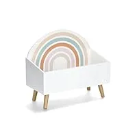 zeller 13538 rainbow coffre de rangement pour enfant mdf/pin env. 58 x 28 x 52 cm