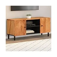 meuble tv, banc tv support de télévision table tv bas armoire basse meuble tv 105x33x46 cm bois d'acacia massif