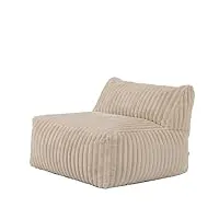 icon pouf tetra - beige - fauteuil - canapé modulaire - pour adulte - avec rembourrage - meuble de salon