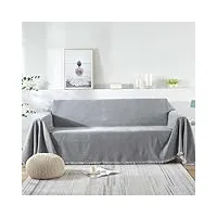leomix couverture de canapé, serviette de canapé polyvalente de style japonais, pour canapés, lit et fauteuil, décoration de la maison,e,180 * 340cm