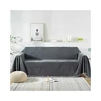leomix couverture de canapé, serviette de canapé polyvalente de style japonais, pour canapés, lit et fauteuil, décoration de la maison,f,180 * 340cm