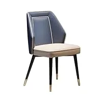 rrouan chaise de salle à manger moderne du milieu du siècle, chaise de cuisine avec coussin en éponge haute densité, chaise d'appoint pour salon/salle à manger