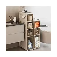 zyfbd tiroirs de rangement empilables armoires de rangement de salle de bain, armoires de salle de bain imperméables, armoire exposée debout au sol, organisateur de meubles de rangement à