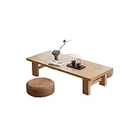 baoliang table d'appoint vintage table à thé japonaise carrée longue table à thé pour s'asseoir sur le sol meubles café table d'appoint à thé pour salon table de collation (couleur : b, taille : 100 x