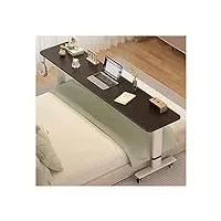 table de lit table de lit avec roulettes freinables, table d'ordinateur réglable en hauteur de 68 à 103 cm pour chambre à coucher/salon, table de lit pour ordinateur portable (taille : 210 x 40 x 68