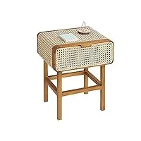 magill table de chevet tables de chevet table de chevet en bois avec 1 tiroirs, table d'appoint creuse, meuble de rangement pour chambre à coucher, salon, 19" l x 17" l x 23,6" h, commode