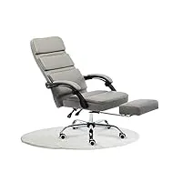 tuoyibo chaise de bureau à domicile, chaise de bureau pivotante, chaise pivotante commerciale exécutive, chaise longue de bureau de patron, chaise de bureau pivotante en cuir pu, coussin de siège ép