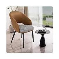 chaise de salle à manger moderne, chaises scandinaves ergonomiques de salle à manger chaise de cuisine avec pieds en métal chaise à dinner rembourrées pour cuisine/restaurant(size:set of 4,color:brown