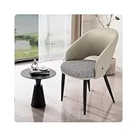chaise de salle à manger moderne, chaise de cuisine pieds en métal chaises scandinaves ergonomiques avec dossier pour salon, salle de séjour, cuisine, chambre à coucher(size:set of 4,color:light gray)