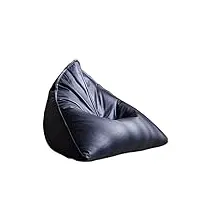 sswerweq poufs adultes lazy sofa tatami bean bag balcony lying light leather reading single chair (color : purple)