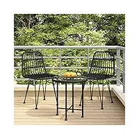 csderty furniture home tools lot de 2 chaises de jardin en rotin synthétique noir 48 x 62 x 84 cm