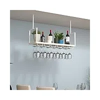 casier à vin mural étagère à plantes suspendue casier à vin monté au plafond support de verre à vin étagère en bois suspendue étagères flottantes pour cuisine restaurant bar porte-bouteille