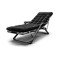 chaise longue zero gravity, chaises pliantes rembourrées zero gravity, fauteuils inclinables robustes, chaise de plage de jardin avec épaisseur, adaptée à l'extérieur, au patio,